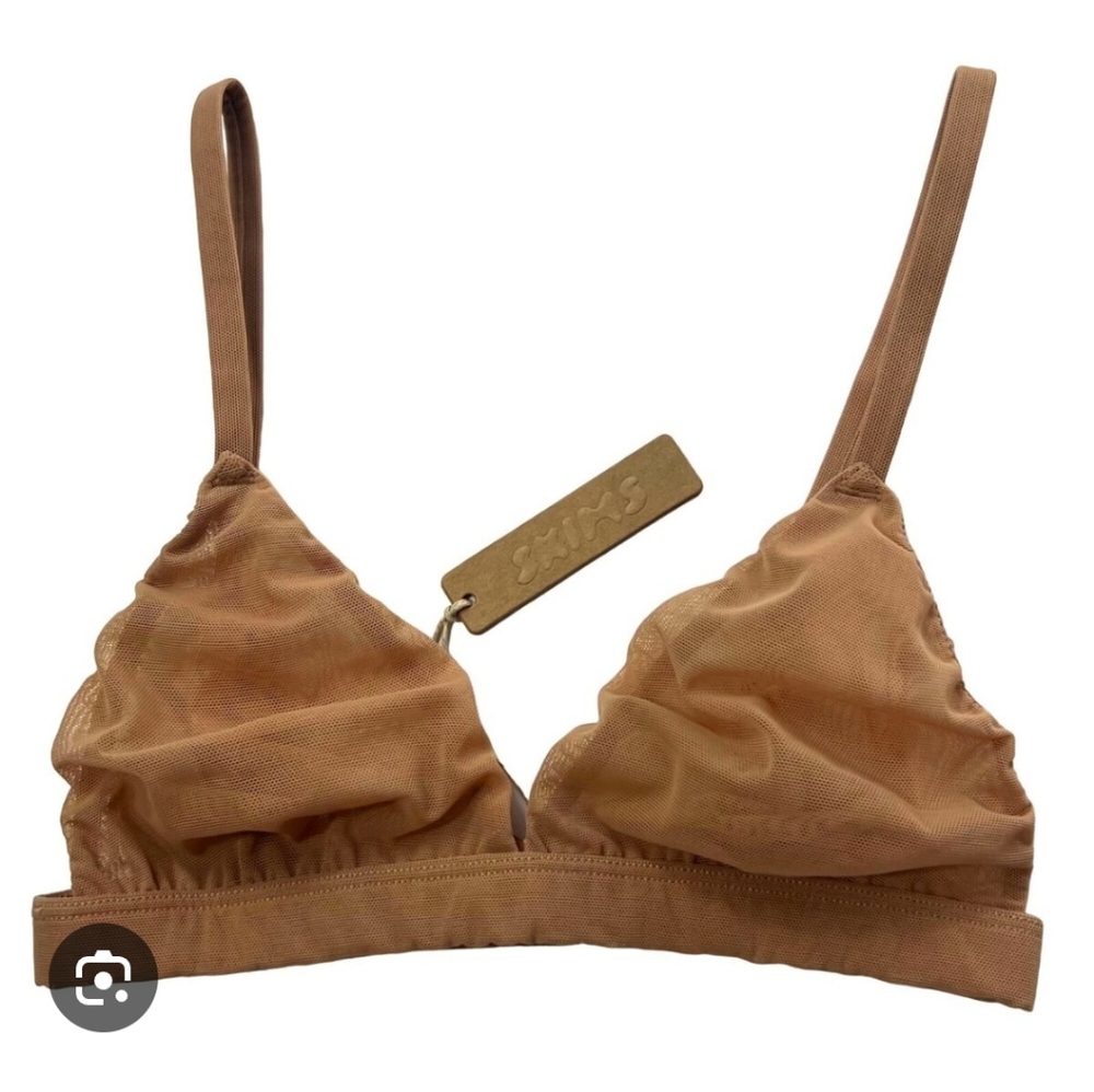 Skims Mesh Triangle Bralette - image 4
